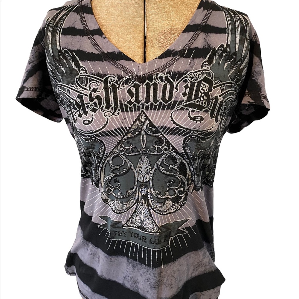 Women’s gently used Crash and Burn T Shirt